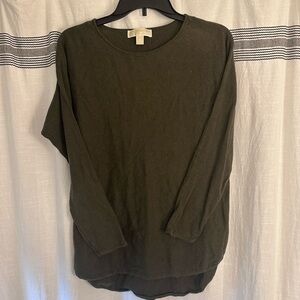 Michael Kors Olive Green Knit Top